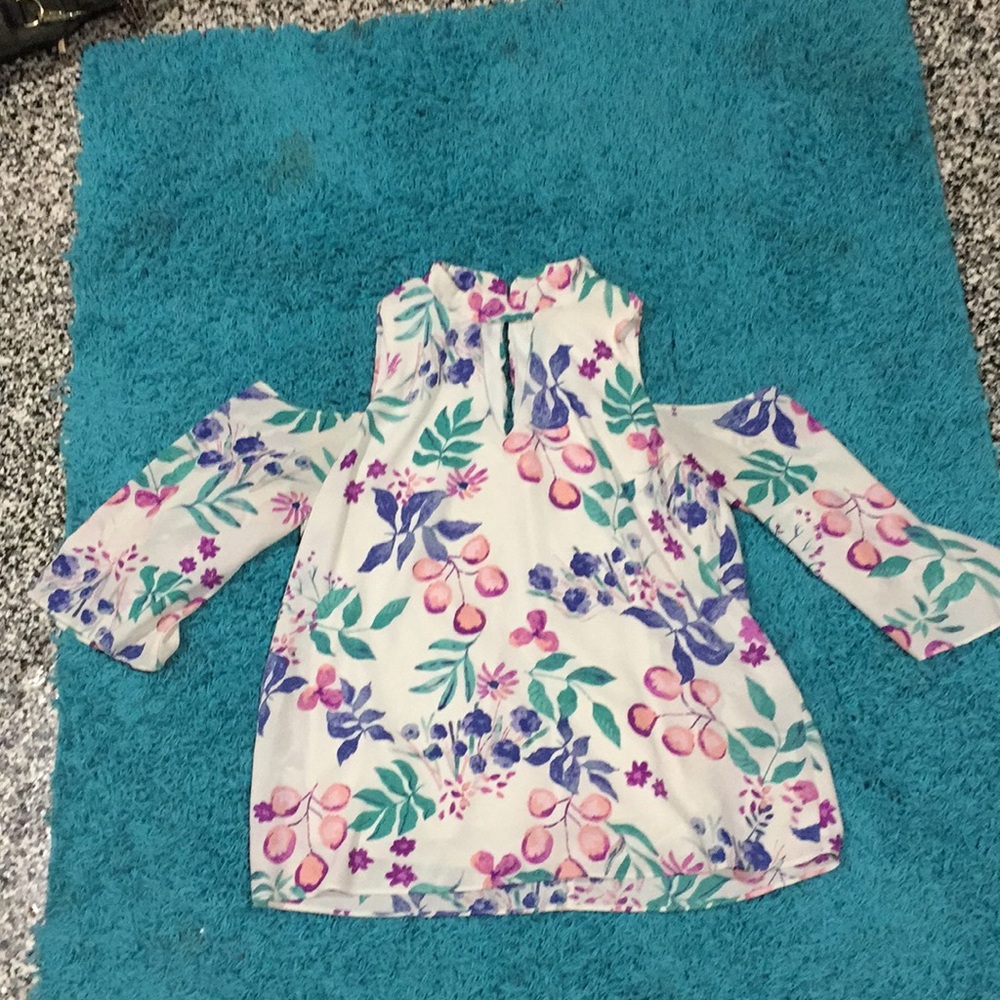 A flowy flower blouse